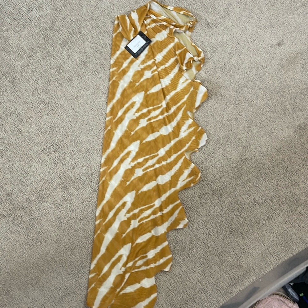 Orange and white Alexander skirt